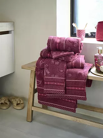 PIP STUDIO | Duschtuch  JASMIN JACQUARD 70x140cm Dark Pink | 